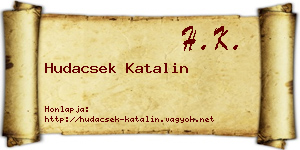 Hudacsek Katalin névjegykártya