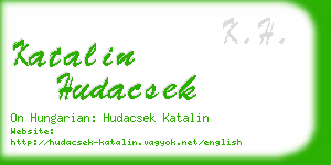 katalin hudacsek business card